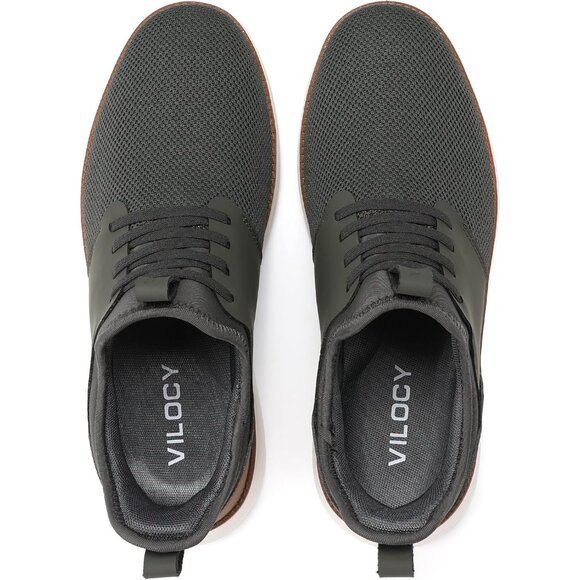 ⚡VILOCY Men's Grey Fashion Dress Oxfords Business Mesh Breathable Sneakers - Picture 9 of 9